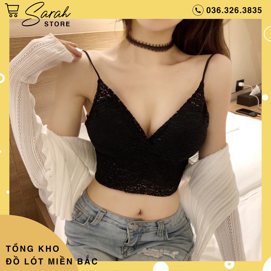Áo Nữ Croptop Ren Hoa,  Áo Bra Sexy Siêu Đẹp 990