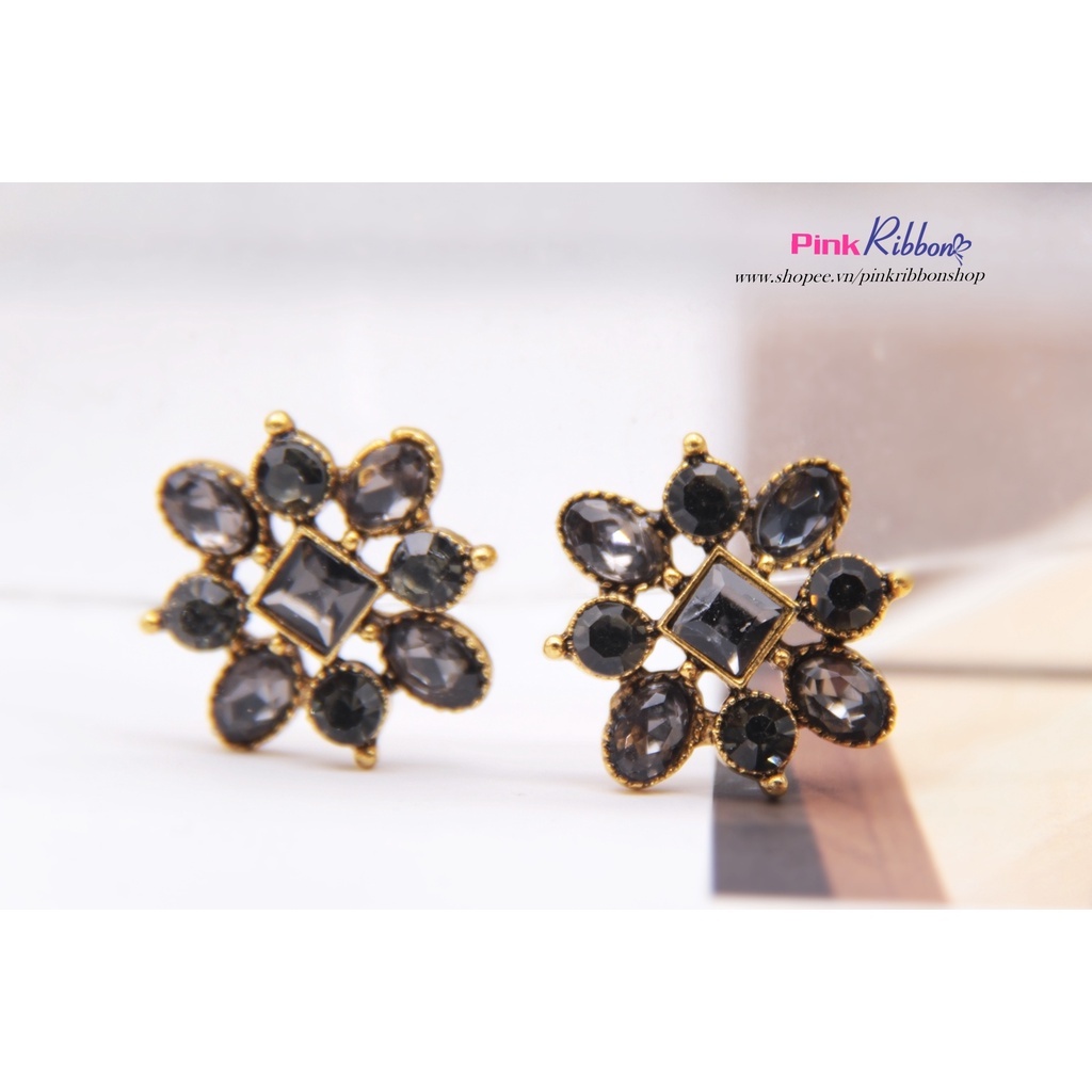 Charm mạ kim đính đá ghi 2cm