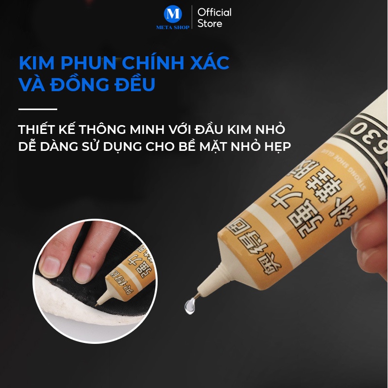Keo Dán Giày Dép Chuyên Dụng 1630 Aodegu 60 ml - Dính Siêu Chắc, Trong Suốt - Có Kèm Phụ Kiện, Dụng cụ - Meta Shop