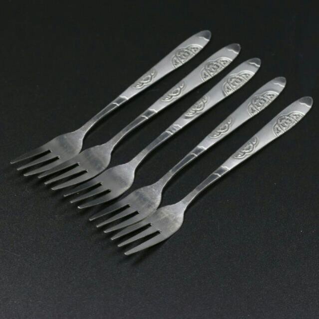 ✈♘Dĩa inox ăn hoa quả, loại 3 răng và 4 răng bền, đẹp và an toàn
