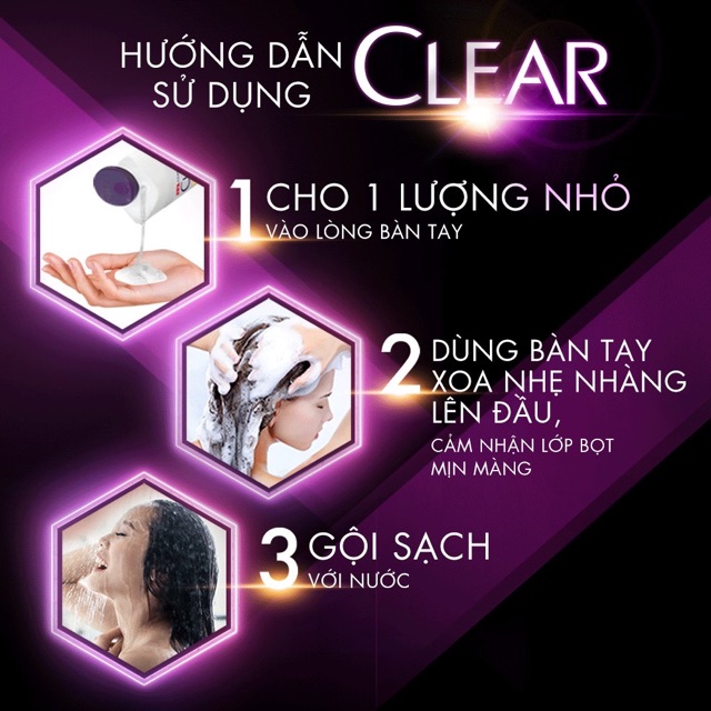 Dầu gội Clear hương hoa anh đào 650g