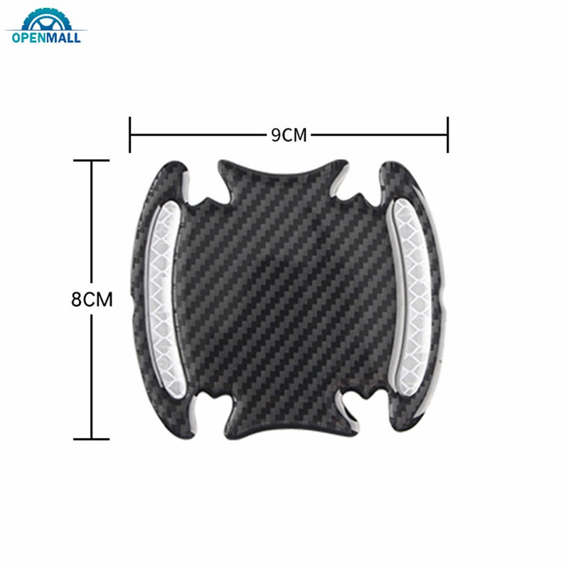 Bộ 4 hình dán phản quang gắn tay mở cửa xe hơi