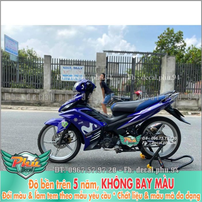 Tem rời Exciter 135 Movistar Xanh trắng (H) -1