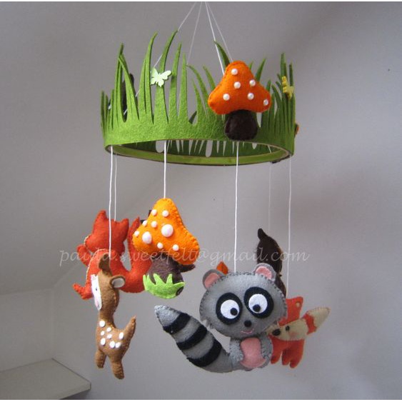 Treo Nôi Sắc Màu - Kích Thích Thị Giác Cho Bé - Đồ Chơi Giáo Dục Montessori Mẫu Mới 2022
