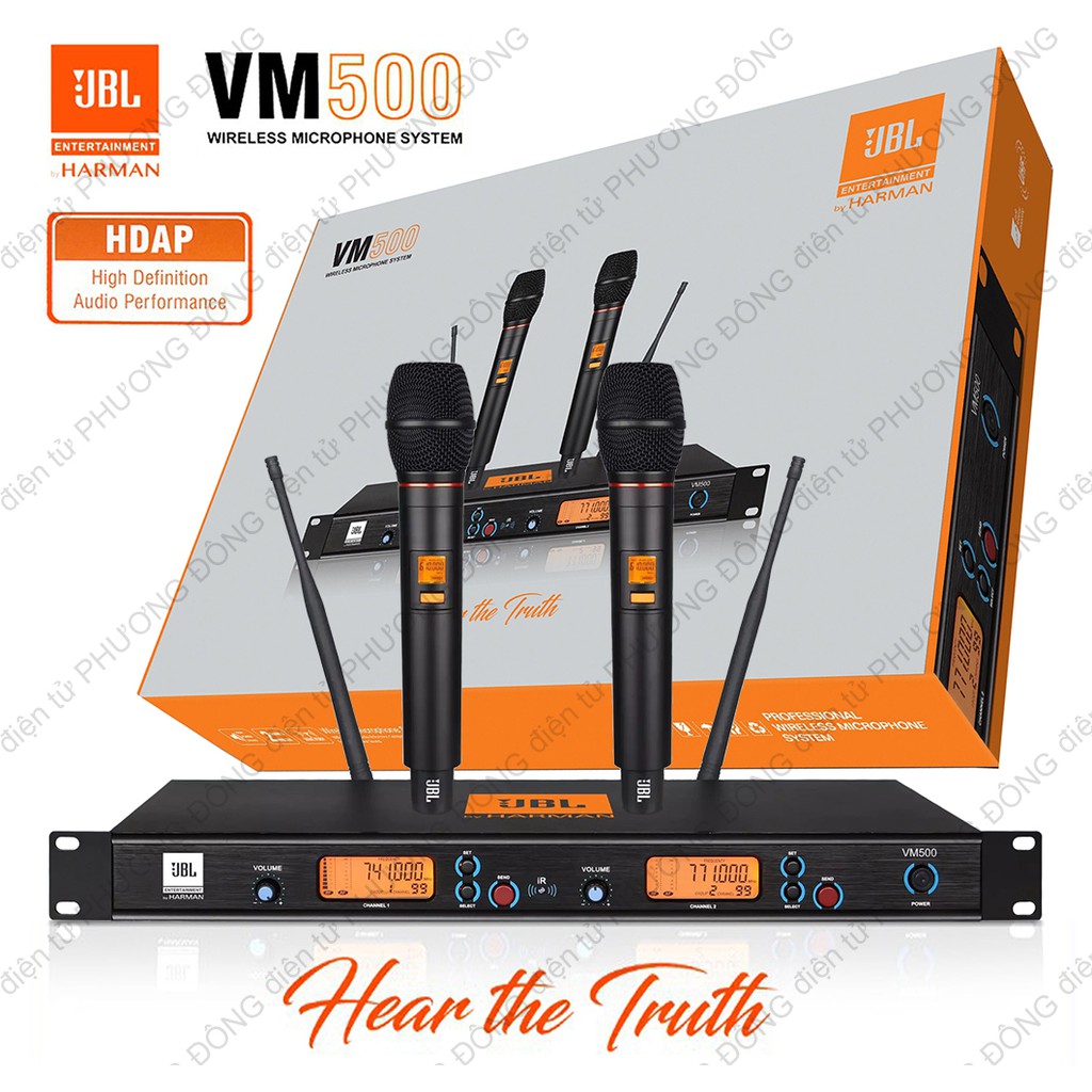 Micro không dây JBL VM500 Hàng loại 1 Thế hệ mới