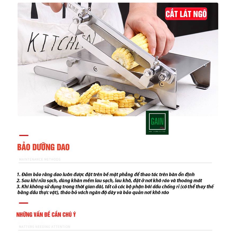 Dao Chặt Thịt Gà, Cắt Đa Năng, Thái Thịt Đông Lạnh, Thịt Bò, Rau Củ Quả KD0248, Thép 30CR13, BH 5 Năm, Đổi Lỗi 3 Năm