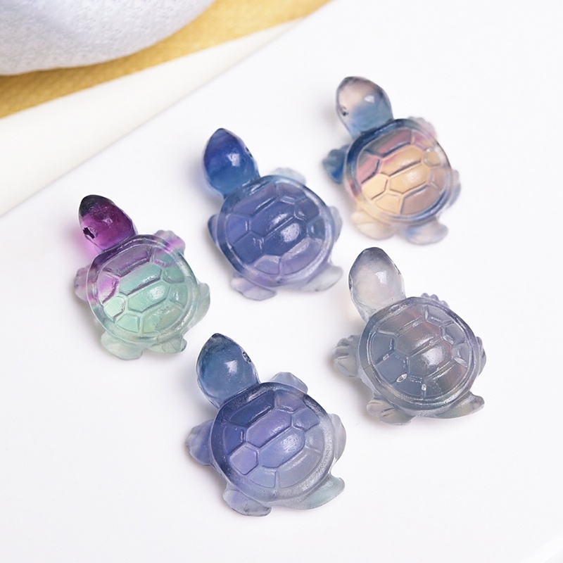 Đá Pha Lê Fluorite Tự Nhiên Mini Nhiều Màu Hình Dạng Dễ Thương Dùng Làm Đồ Thủ Công
