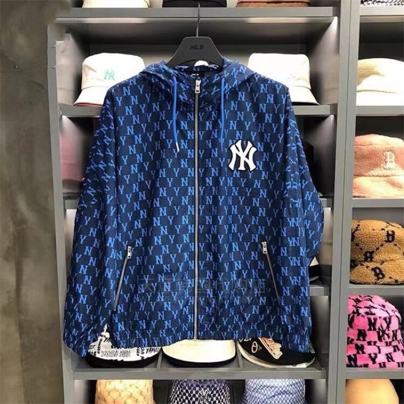 ÁO KHOÁC GIÓ MLB MONOGRAM,CHẤT LIỆU THẤM NƯỚC CAO CẤP