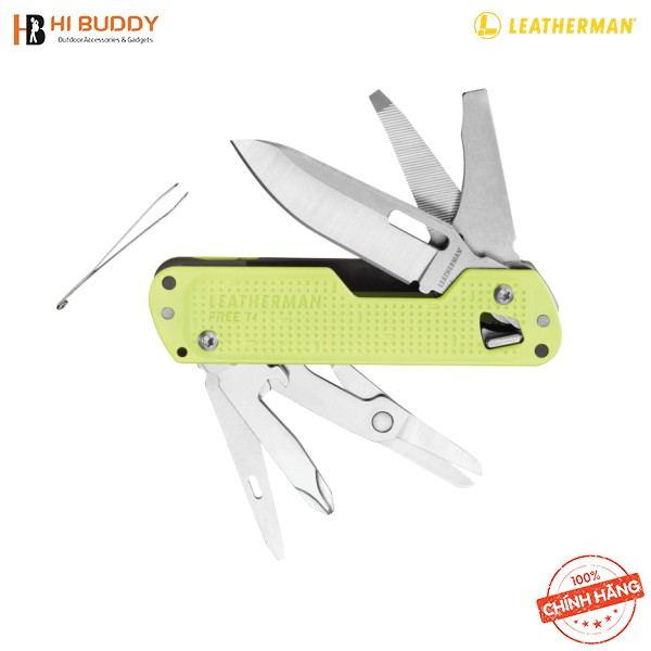 Dụng Cụ Đa Năng I Leatherman Công Nghệ FREE™ T4 – 12 Tools Dao, Kéo, Nhíp, Dũa, 100% Portland, Oregon - HIBUDDY