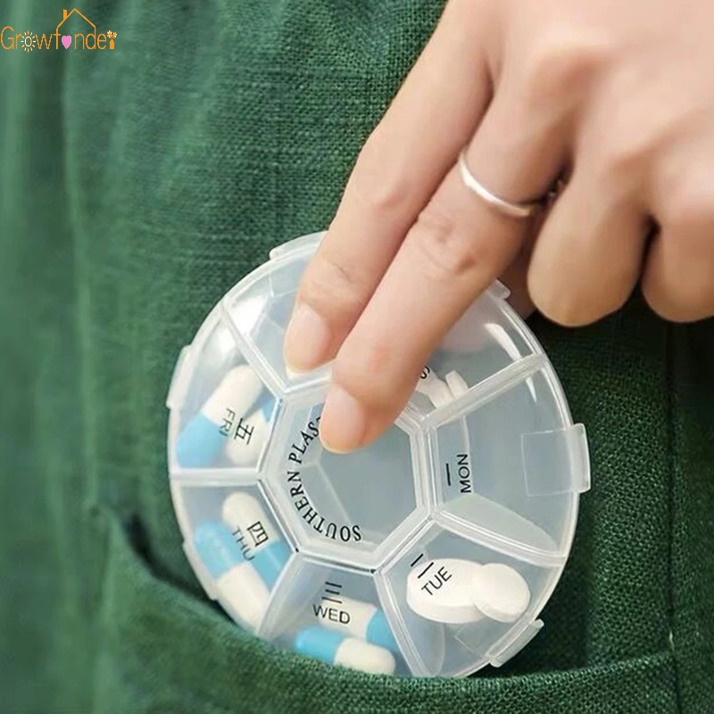 Hộp Đựng Thuốc Mini Chia 7 Ngày Tiện Dụng Ốp