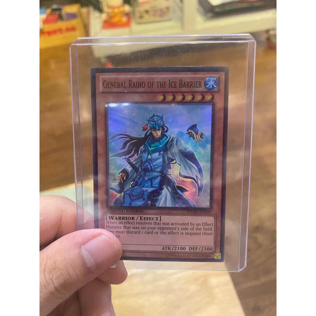 Lá bài thẻ bài Yugioh General Raiho Of The Ice Barrier – Super Rare - Tặng bọc bài nhựa bảo quản