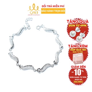 Lắc tay QMJ Sóng nữ thần bạc 925 cao cấp Q047