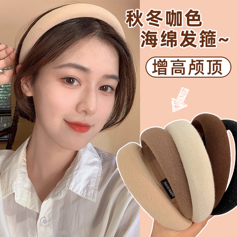 Băng đô xốp thiết kế đơn giản phong cách Hàn Quốc cổ điển thời trang cho nữ