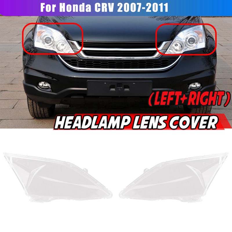 Cặp Ốp Đèn Pha Trái + Phải Cho Xe Hơi Honda CRV CR-V 2007 08 09 10 2011
