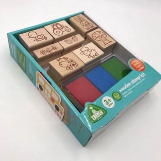 Bộ 8 con dấu gỗ nông trại - ELC