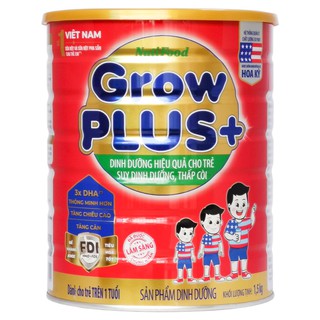 Sữa bột GrowPlus NutiFood Xanh,Đỏ 1500g