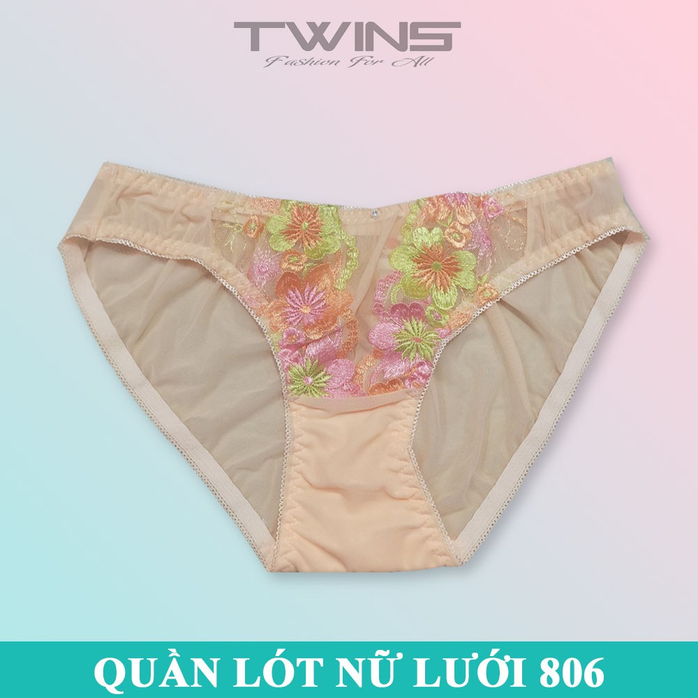 Quần lót ren nữ sexy phối lưới cao cấp Beautiful 806 mềm mại xuyên thấu gợi thoáng mát size từ 60kg-70kg