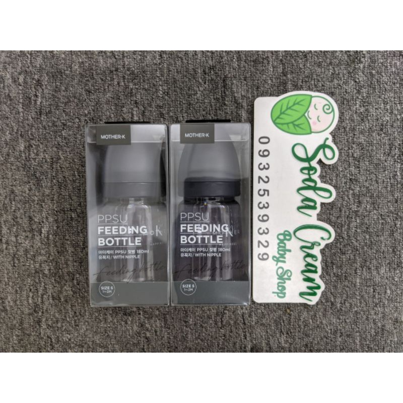 Bình sữa/núm ti MOTHER K PPSU 180ml/280ml
