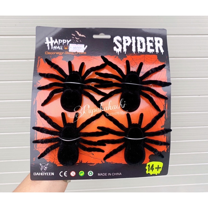 Vỉ Nhện Đồ Chơi Trang Trí Hoá Trang Halloween
