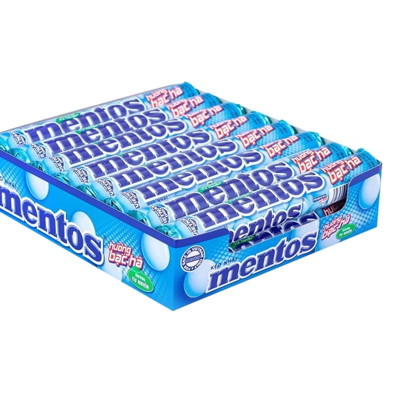 Kẹo mentos hương bạc hà lốc 16 thỏi x 30g giá tốt