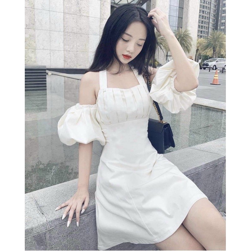 Đầm Xinh ĐIDII DRESS form tôn dáng chất vải dày dặn thiết kế phần ngực xếp tinh tế mặc được 2 kiểu | BigBuy360 - bigbuy360.vn