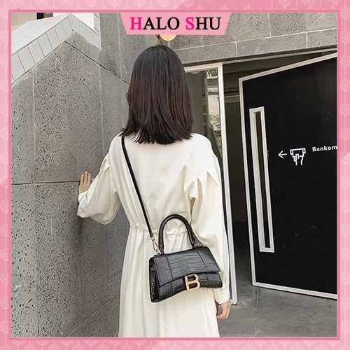 Túi xách tay, đeo chéo khoá chữ B Ngọc Trinh HALO SHU MÃ DX019