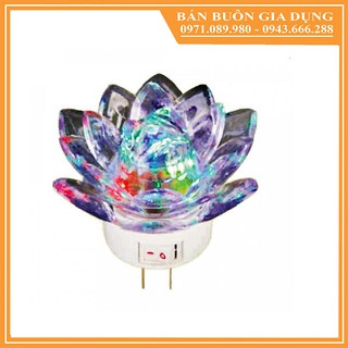 Đèn ngủ hình bông sen ánh sáng 7 màu