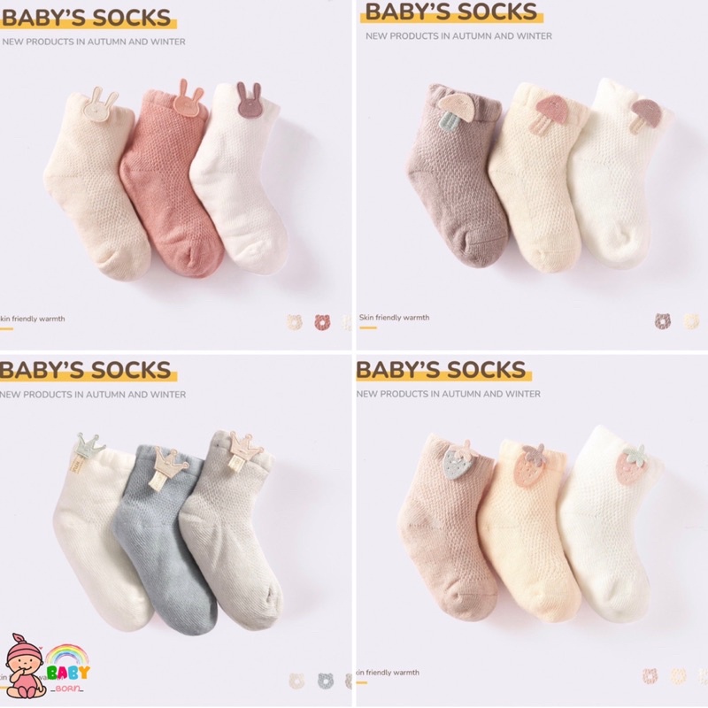 Baby’s Socks - Set 3 đôi tất cho bé 1112