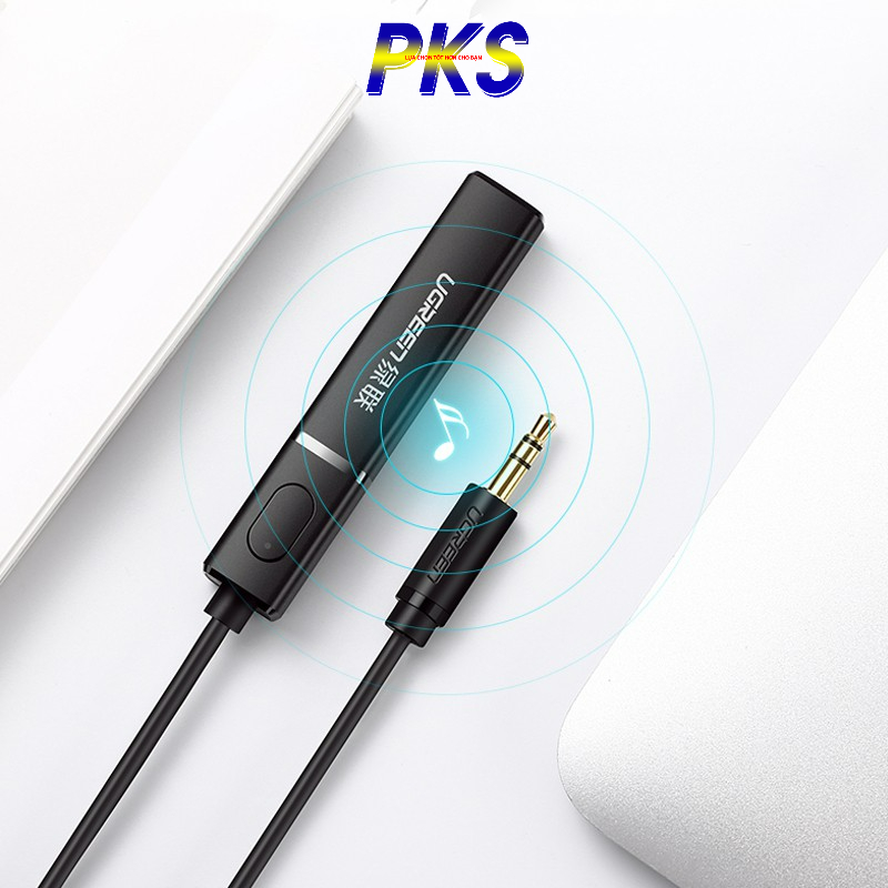 Bộ phát bluetooth 4.2 hỗ trợ APTX Ugreen 40761 chuẩn 3.5mm chính hãng