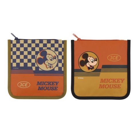 Túi đựng mỹ phẩm Mickey 3.CE Square Pouch Disney - Gọn gàng tiện lợi, sang trọng - CHÍNH HÃNG CSTOREVN