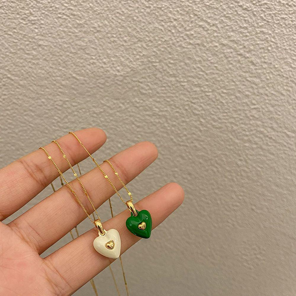 AROMA Vòng Cổ Choker Mặt Trái Tim Phong Cách Hàn Quốc Lãng Mạn Cho Nữ