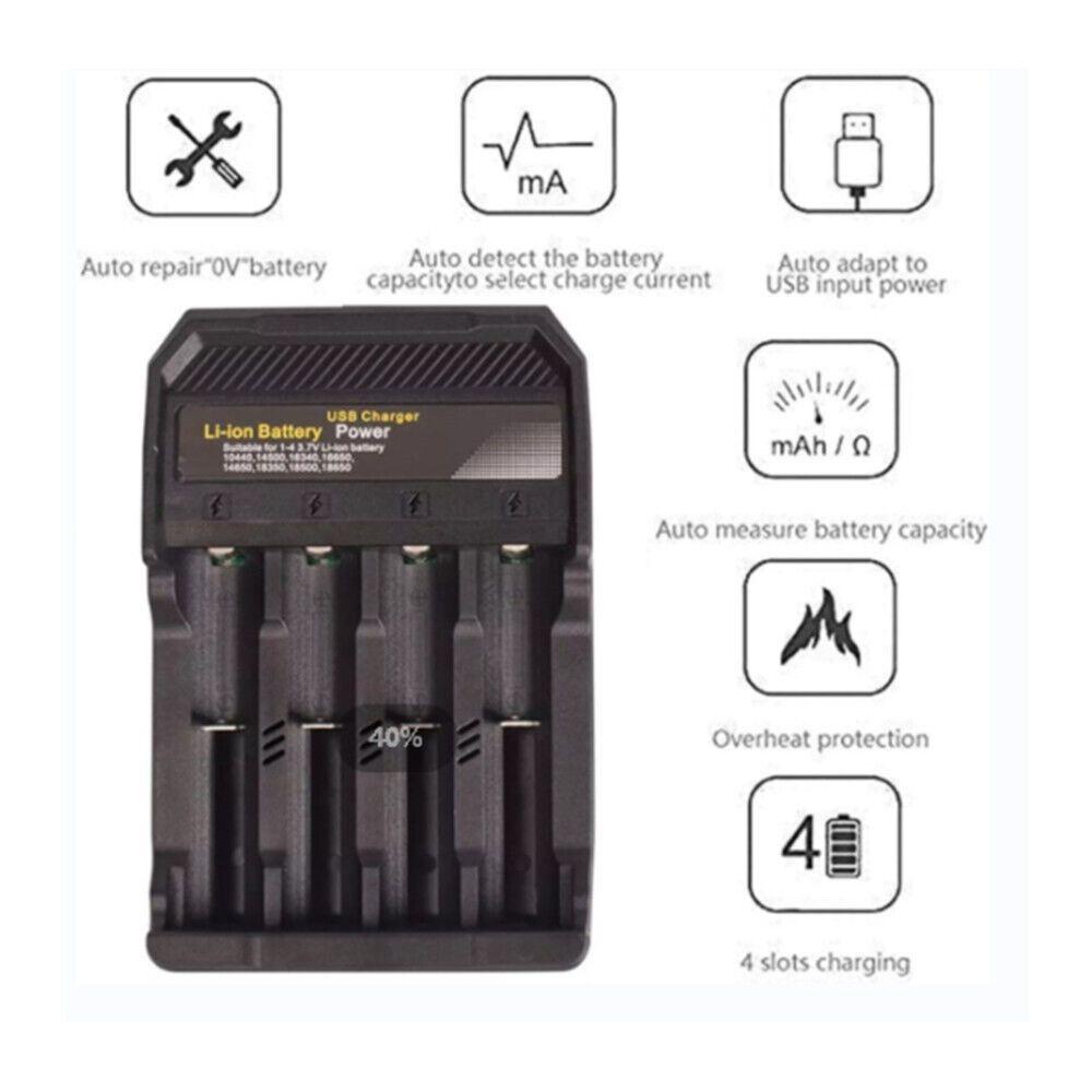 BEBETTERM Đế Sạc Pin Li-Ion 18650 3.7V Thiết Kế Nhỏ Gọn Tiện Dụng