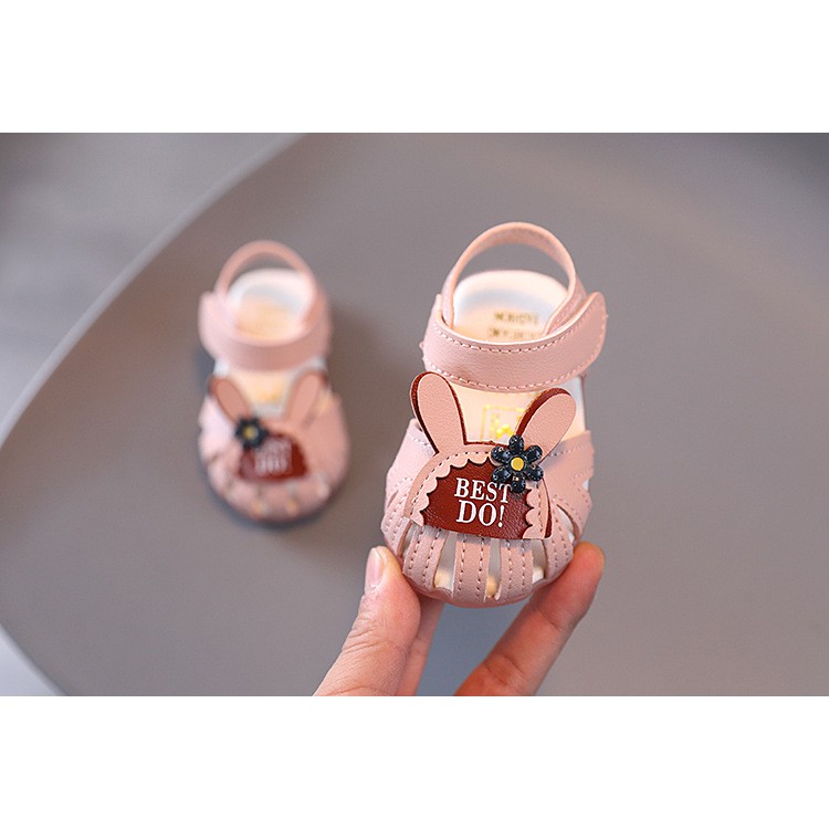 sandal bé gái size 15-25 tai thỏ Best Do! dễ thương