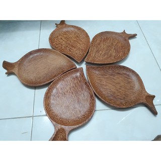 Dĩa chiếc lá gỗ dừa giá tốt