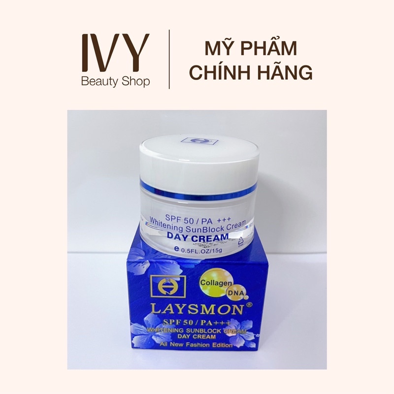 Kem dưỡng trắng da ban ngày Laysmon SPF 50 (HÀNG CHÍNH HÃNG CÓ TEM)