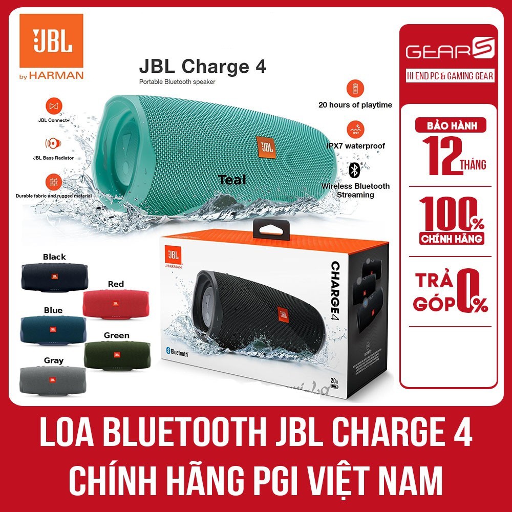 Loa Bluetooth JBL charge 4 - BH Chính hãng Việt Nam 12 Tháng