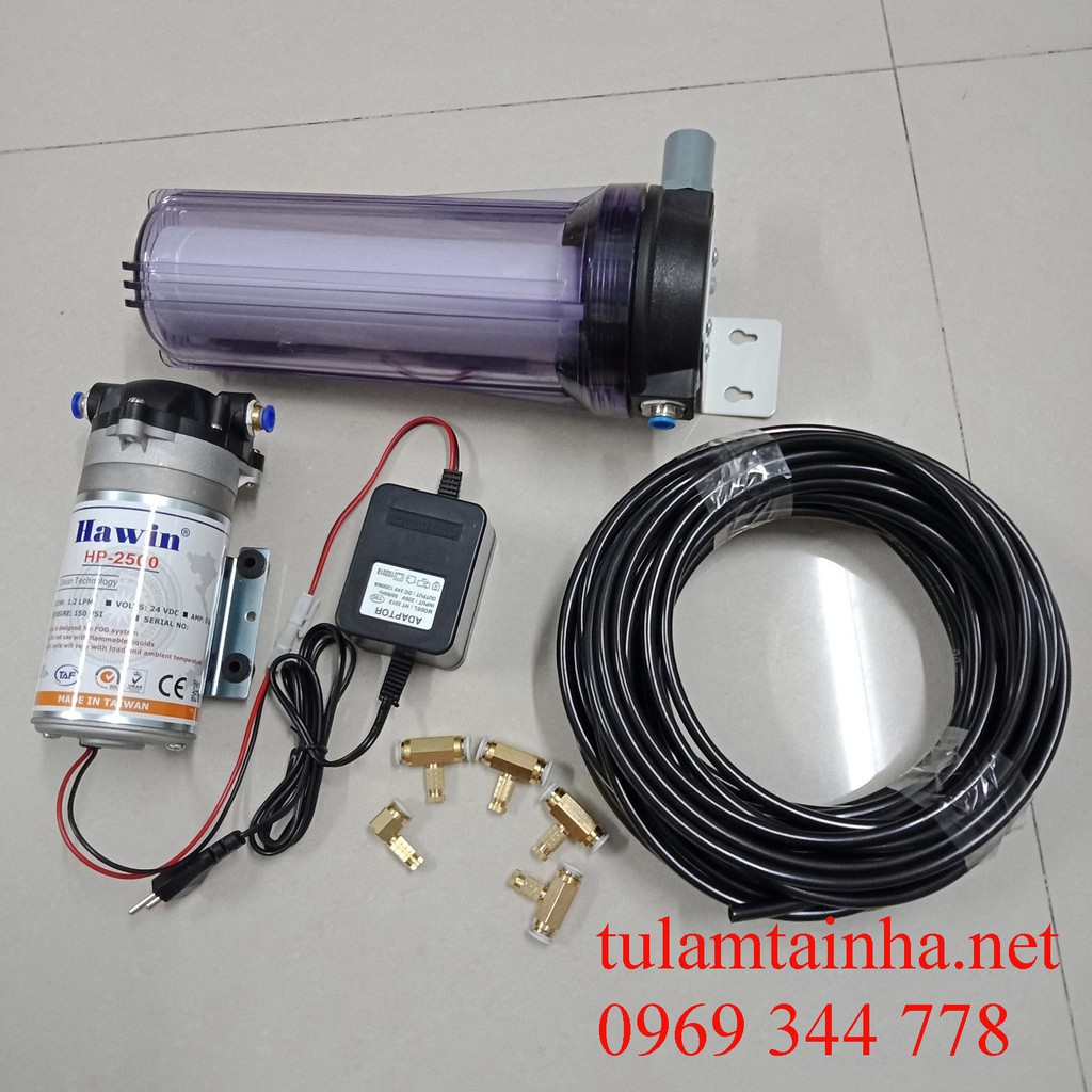 Trọn bộ phun sương Đài Loan, Hawin HP-2500