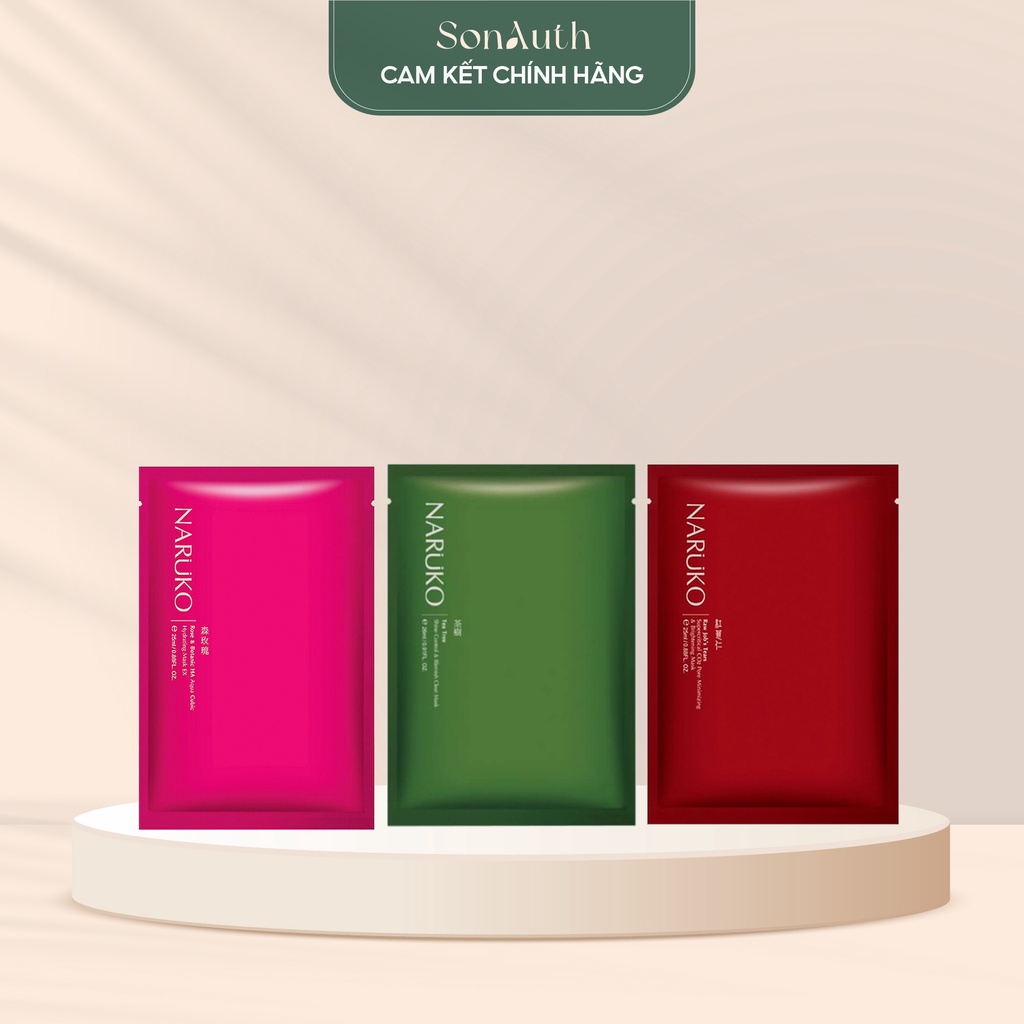 Mặt nạ giấy Naruko Tea Tree Shine Control and Blemish Clear Mask [ĐẠI LÝ PHÂN PHỐI CHÍNH THỨC]