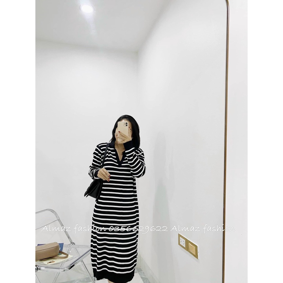 Váy Bầu Thu Đông Quảng Châu Cao Cấp. Đầm Bầu Mongtoghi Dáng Suông, Tay Dài, Cổ Sơ Mi Xinh Xắn Lịch Sự A103 Lin Store66