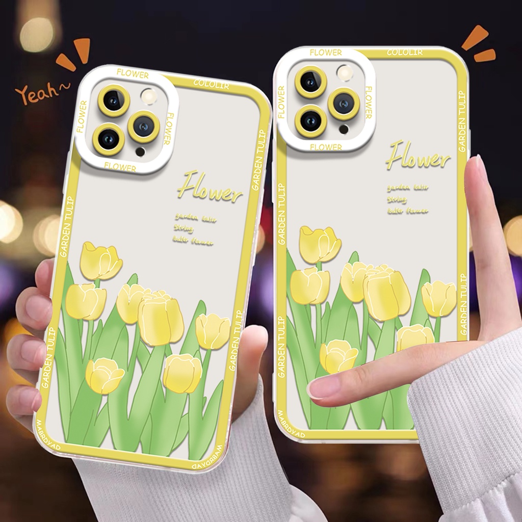 Ốp Điện Thoại TPU Dẻo Trong Suốt Họa Tiết Hoa Xinh Xắn Cho IPhone 14 13 12 Pro Max XS XR X 8 7 6S 14 Plus 11