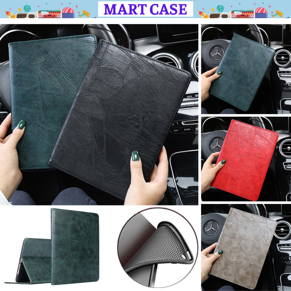 Bao da ipad silicon Vân da cừu cực chất ốp ipad Pro 11/9.7/10.5/10.2 gen 7/8/Air 2/Air 1...MART CASE