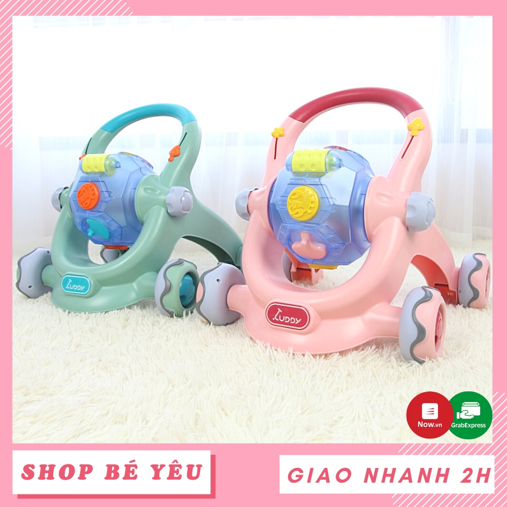 Xe tập đi  𝑭𝒓𝒆𝒆𝒔𝒉𝒊𝒑  Xe tập đi cho bé có kèm đồ chơi Luddy 3002