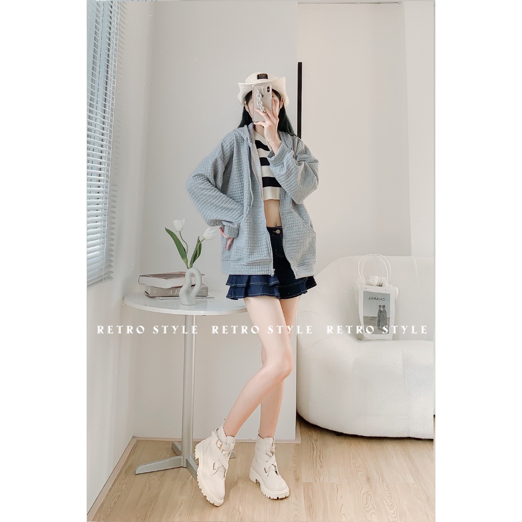 Áo khoác nỉ bông dày họa tiết nổi mã Aokhoacnixop132_P11K8