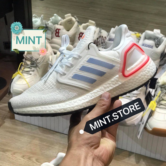 (Video cận cảnh) Giày thể thao sneakers ultra boost 6.0 trắng hồng