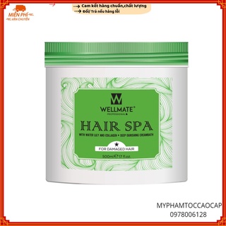 ✅(WELLMATE_CHÍNH HÃNG)HẤP DẦU PHỤC HỒI TÓC COLLAGEN WELLMATE 500ML - HẤP 1 SAO