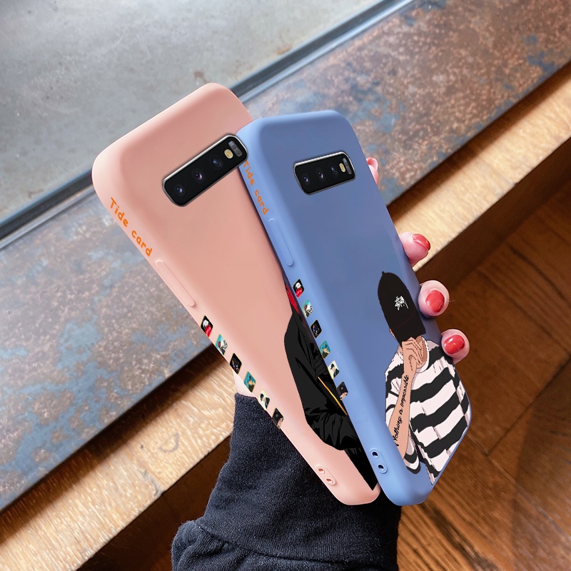 Case For Samsung galaxy S10 4G S10 5G S10 Lite S10 Plus S9 S9 S9 Plus Phone Cases Cony Edge Design Genuine Brown Color Fashionable Silicon Cases Square Edge Protect the whole Camera