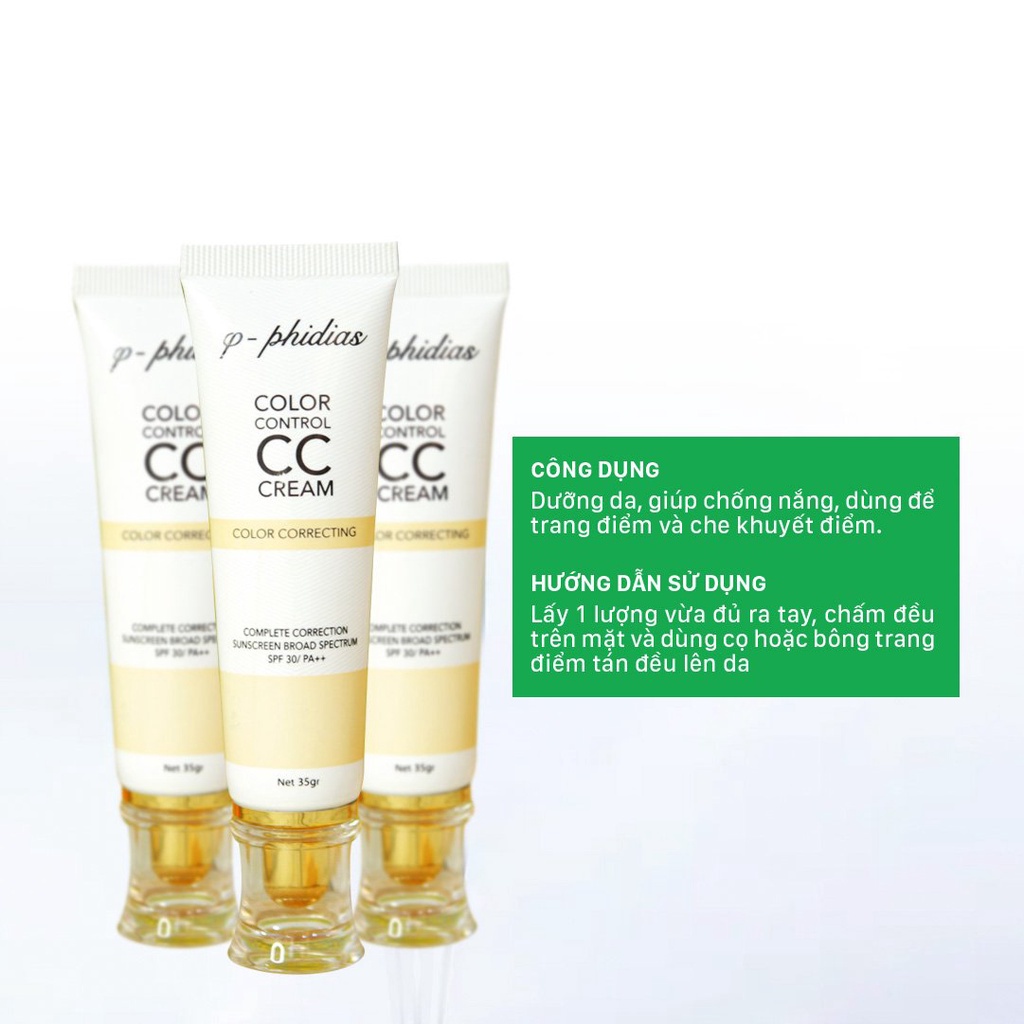 Kem lót kiềm dầu Phidias dưỡng da, trang điểm 35g