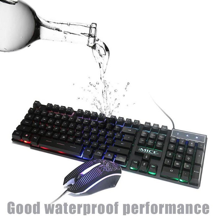 Combo bộ Phím chuột Imice MK-680 giả cơ chuyên game – Chính hãng – Bảo hành 12 tháng – Gaming keyboard and Mouse