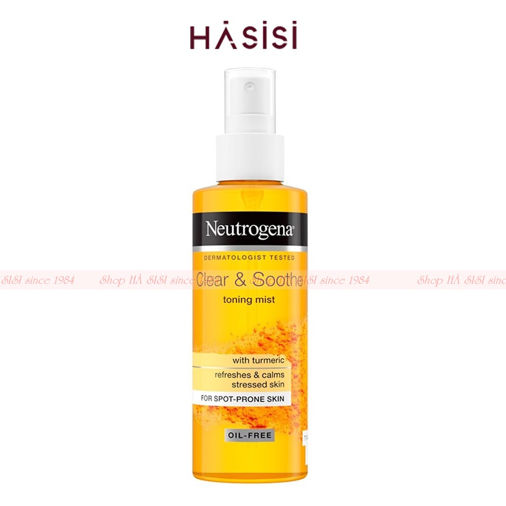 Nước Hoa Hồng Dạng Xịt NEUTROGENA - Clear &amp; Soothe Toning Mist 125ml