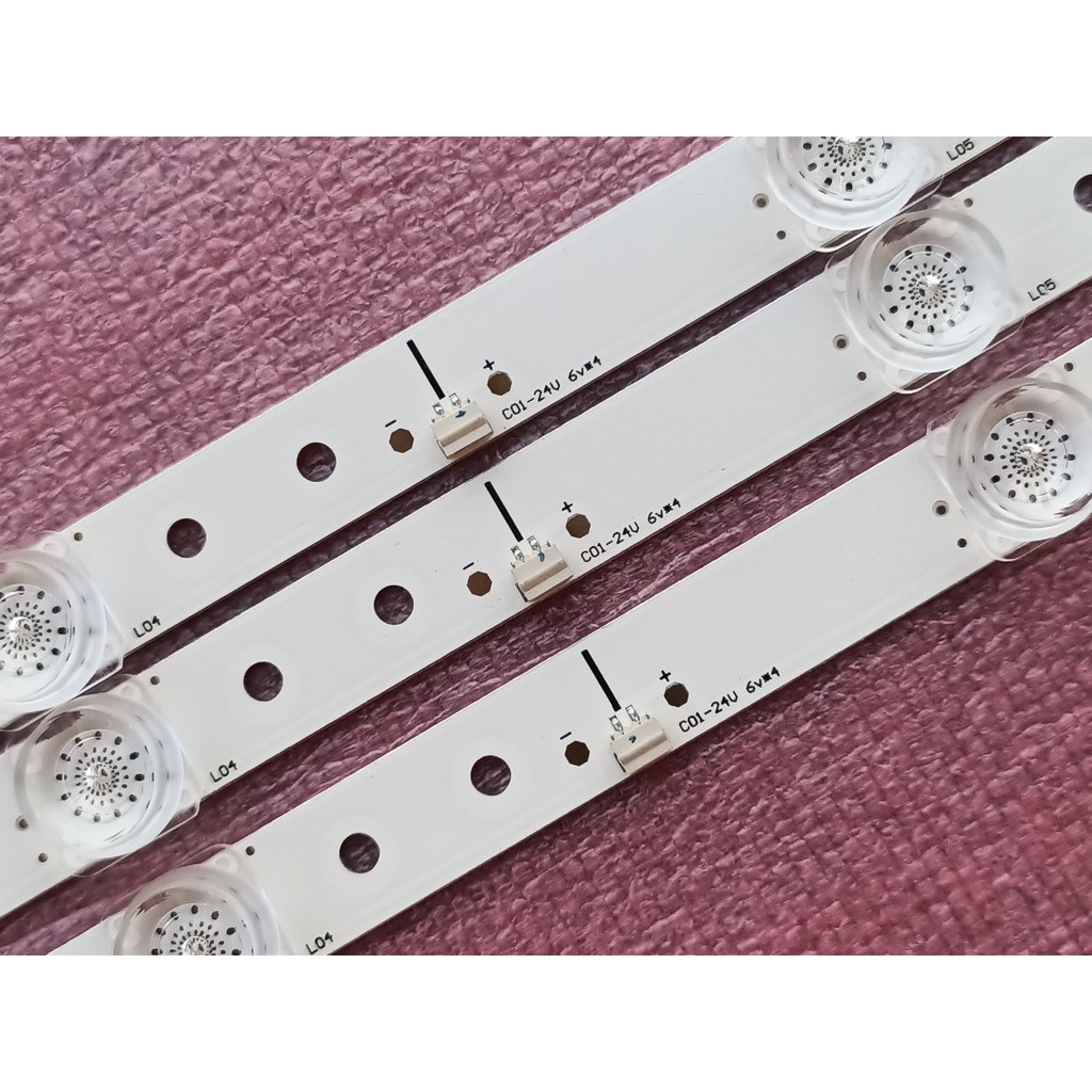 BỘ LED TIVI ASANZO 43ES980, MỚI 100% HÀNG ZIN HÃNG, BỘ 3 THANH, MỖI THANH 8 BÓNG 3V, DÀI 72,9cm. JS-D-JP42EU-082EC(70310